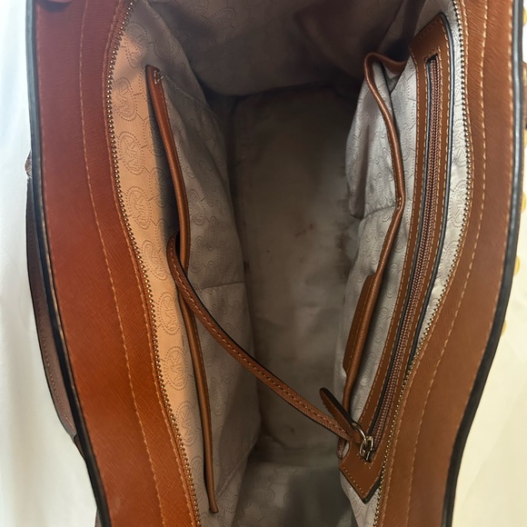 Michael Kors Brown Studded Satchel with Adjustable Strap - Picture 5 of 5